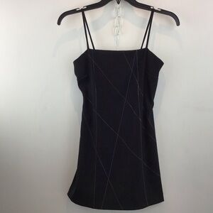 Byer Too! Vintage black stretch spaghetti strap dress. Size 9